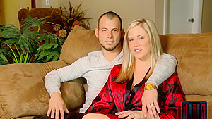 Sexy swinger couple trying out swinging