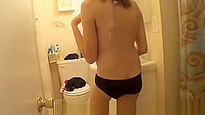 Sexy teen 18+ smoking and flashing in public