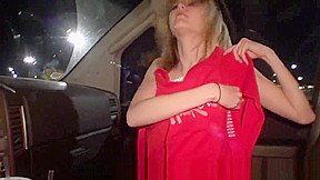 Sexy teen 18+ smoking and flashing in public