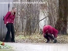 Sexy teens 18+ peeing outdoor