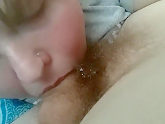 She watches and records herself deep throating his cock before sex