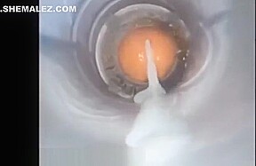 Shemale,Fleshlight fucking and Lesbian cum challenge