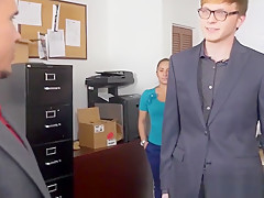 Shirt wearing jocks pounding naked employee