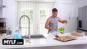 Shocked Stepmom Catches Stepson Sniffing Her Panties & Decides To Make His Wet Dream Come True