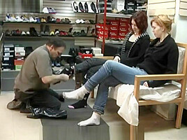 Shoestore foot worship