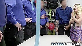 Shoplifting teen 18+ Fucked By Security Guards