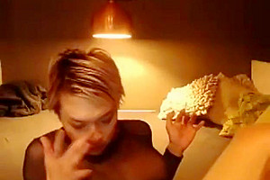 Shorthaired asian tgirl cant keep her mouth off his cock