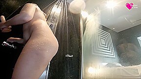 Shower Dildo - Blonde Latina Takes A Shower With Her Dildo