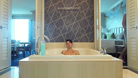 ShowerBait Str8 bait shower fuck with Casey Everett