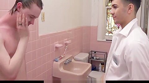 Showering boys big dick closeup anal MORMON-BOYZ COM