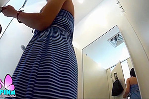 Showing Her Tits In The Mall