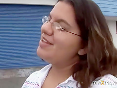 Shy Bbw Gets Hooked To Suck Black Cock
