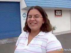 Shy Bbw Gets Hooked To Suck Black Cock