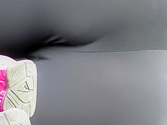Sideways view of a tasty cameltoe