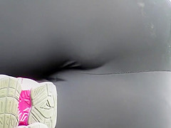 Sideways view of a tasty cameltoe