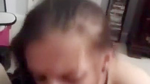 Sir letting me earn my collar! Sexy milf sub sucks and gags on daddys cock 