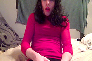 Sissy Eats Her Own Cum