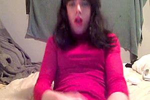 Sissy Eats Her Own Cum