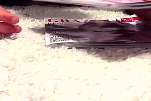Sissy cum locked up and lick eat cum from a magazine