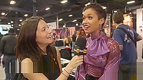 Skin Diamond & Sadie Santana at eXXXotica 2015 with Pornhub Aria PornhubTV