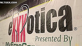 Skin Diamond & Sadie Santana at eXXXotica 2015 with Pornhub Aria PornhubTV