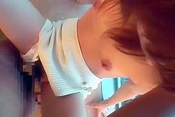 Skinny Brunette Love Receiving Big Facial