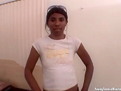 Skinny Ebony Fingered In Pov Sex Scene