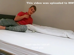 Skinny Twink Cums With A Hard Cock In His Ass