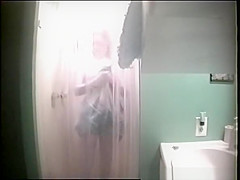 Skinny woman and teen 18+ shaving in shower