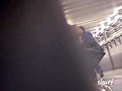 Slender Japanese girl gets her blouse sharked 
