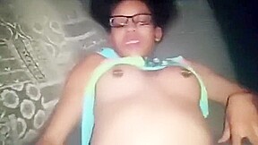 Slim Black Girl Fucks and Sucks