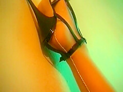 Slim German Blonde Posing Her Amazing Body In Her Sexy Stockings