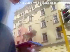 Slow motion upskirt video shows great ass