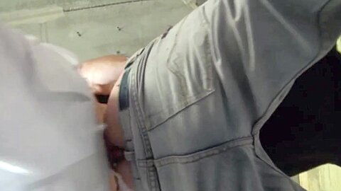 Slut fucked by his 2 friends outdoor - CrunchBoy