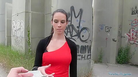 Slutty Amateur Girl Humped In Public
