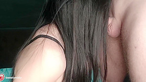 Slutty Brunette Handjob And Suck Cock Getting Cum In Mouth