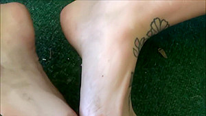 Slutty tattooed mistress wants to humiliate you with her sexy feet