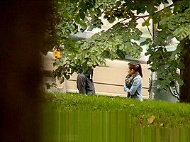 Slutty teen 18+ Girl Sucking StrangerВґs Cock on Street