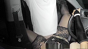 Slutwife fucked by plenty of guys at the car parks