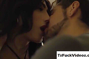 Small Juggs Tranny Gets Barebacked By Her - Ariel Demure