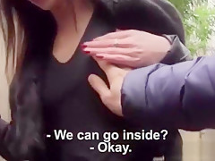 Small tits Eurobabe banged for some cash