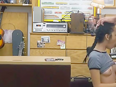 Small tits teen 18+ banged at the pawnshop