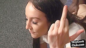 Smallcock guy watches IR GF fucked by BBC on his eyes