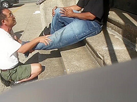 Smelly Feet Massage Outdoors