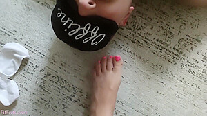 Sniffing Sweaty Feet In Socks