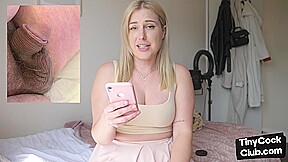 Solo SPH amateur femdom British babe talks humiliative