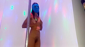 Special Hot Brunette Season!! Sexy Brunette Gets Naked And Flirts With A Big White Dildo