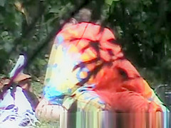 Spying couple fuck
