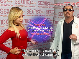 Squirt Championship - Eva Davai Harley Rosembush Silvia Santez - Sexmex