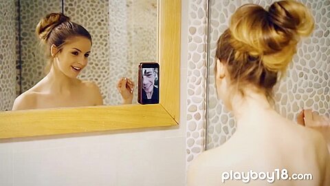 Stella Cox - Busty British teen 18+ Sexting With Her Bf Then Fucked Him